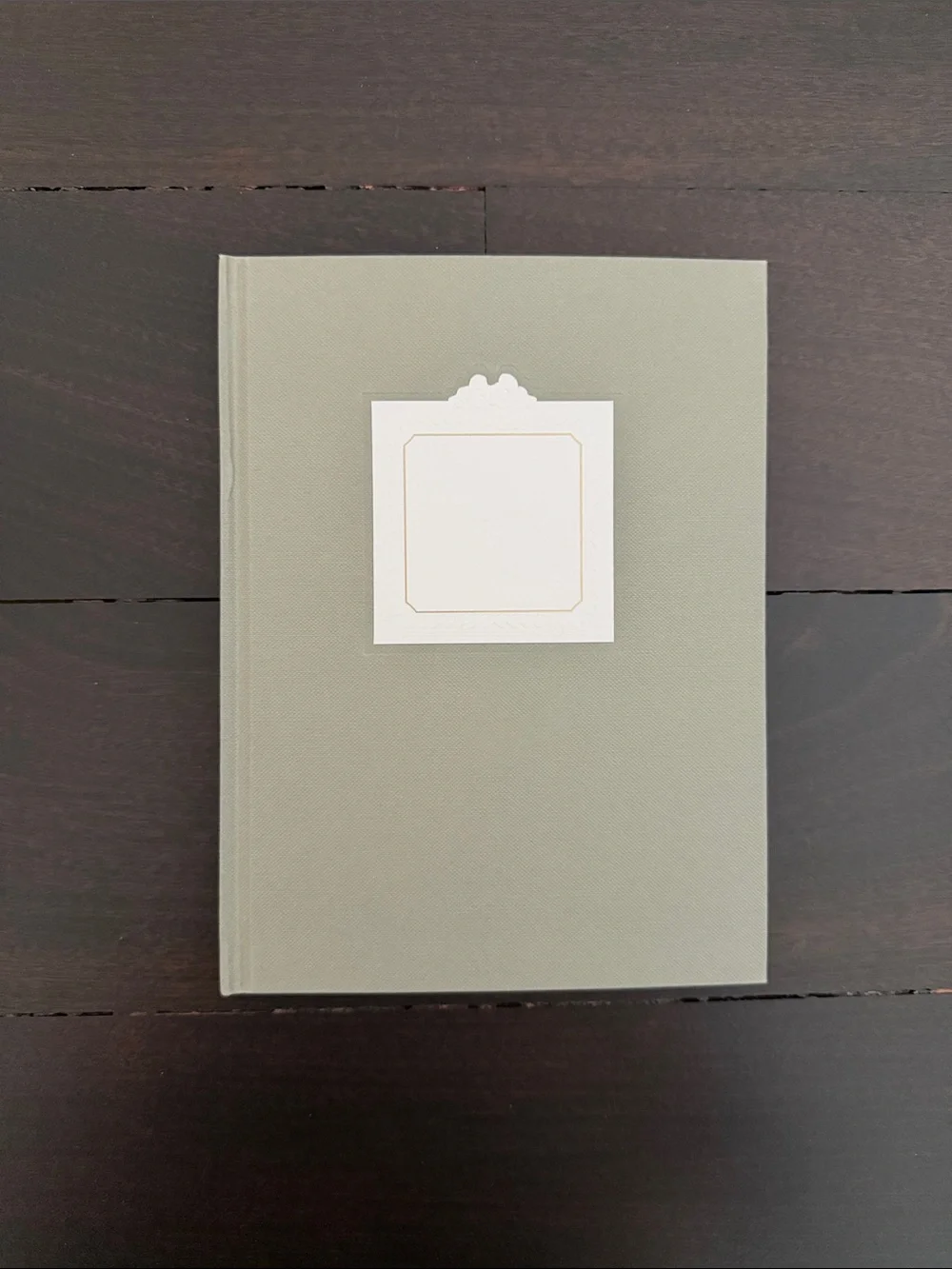 Dior Sage Hardcover Notebook with Label